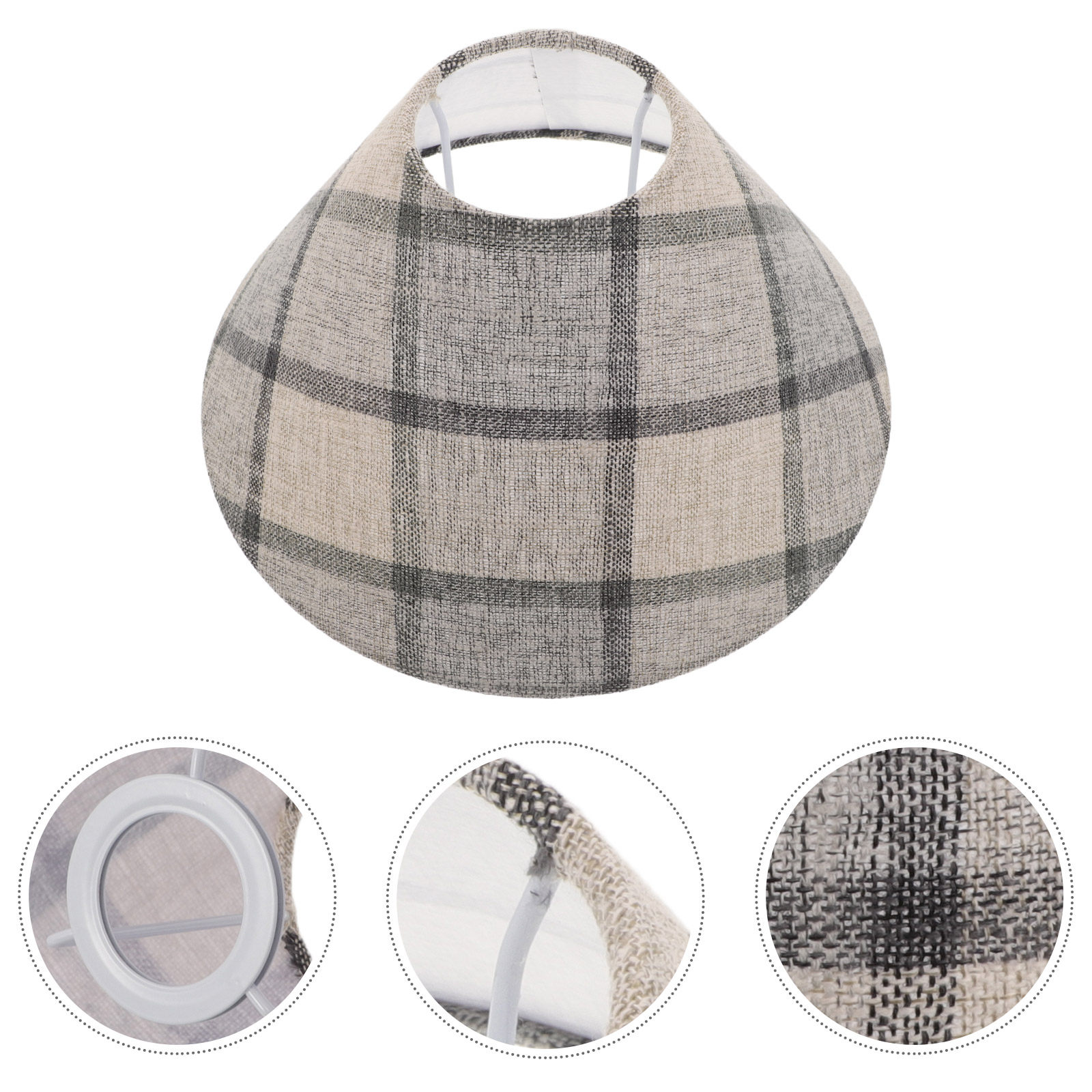 Timeless Plaid Fabric Drum Lam - Decor Timeless Lighting recension och pris