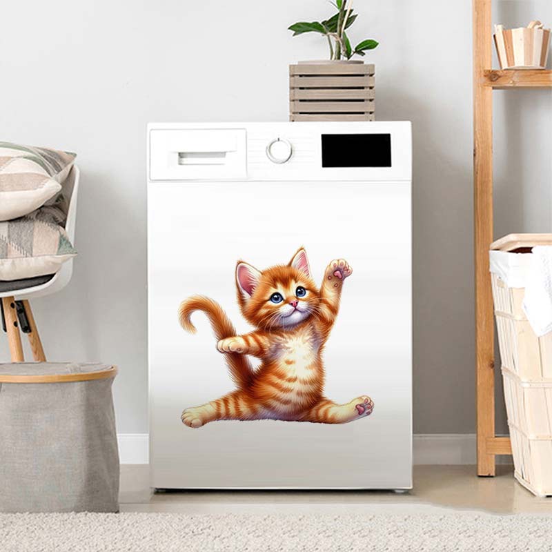 Yoga Cat  Wall Sticker Removab - Lighting Mcqueen Bedroom Decor recension och pris