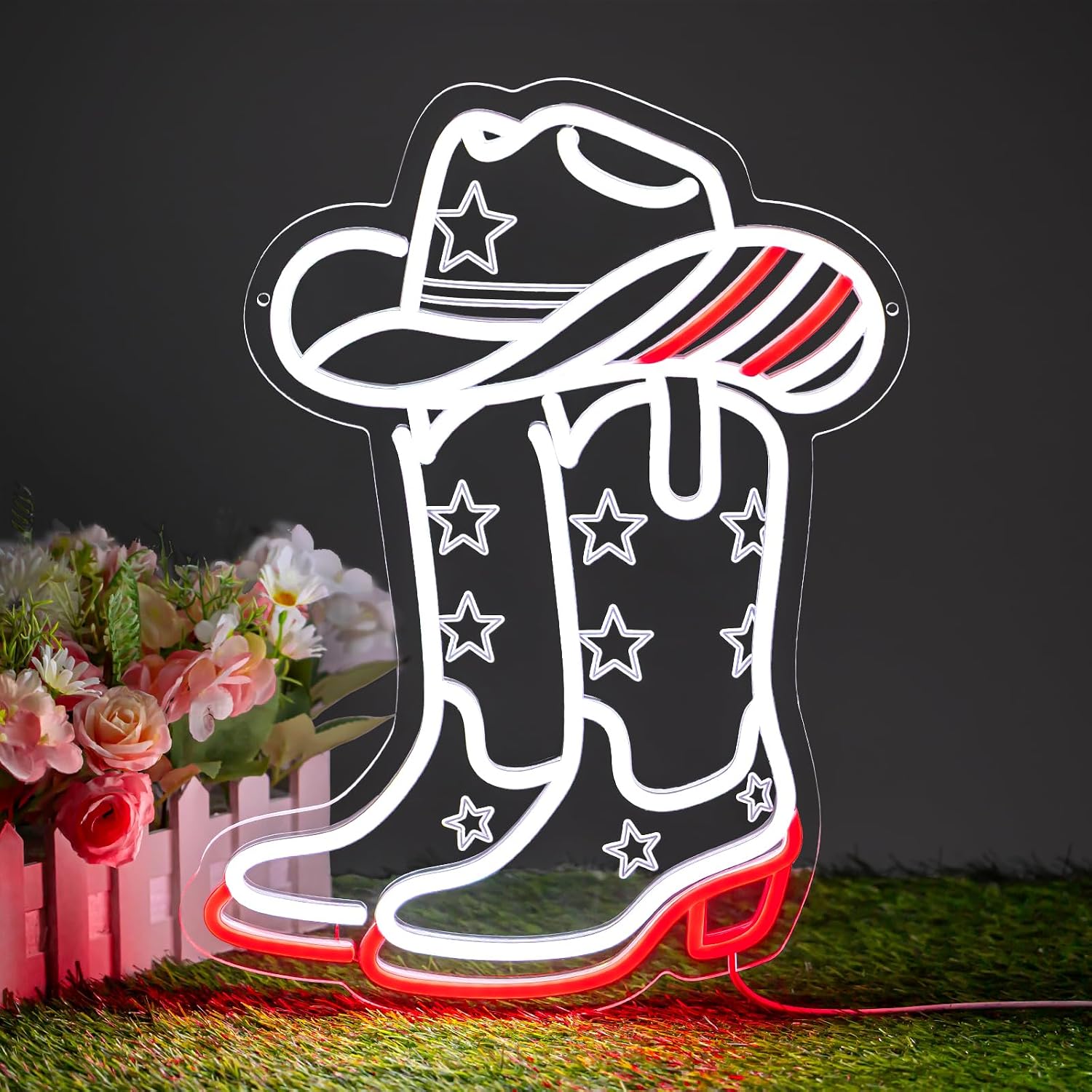 Cowboy Boots and Hat LED Neon  - Lighting Decoration Ideas recension och pris