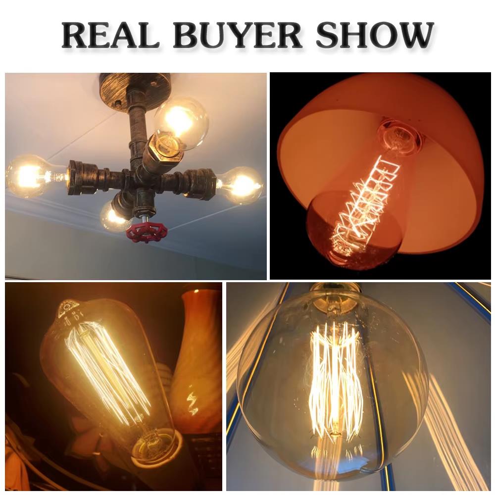 Retro Edison Light Bulb E27 40 - Lighting Decoration Ideas recension och pris