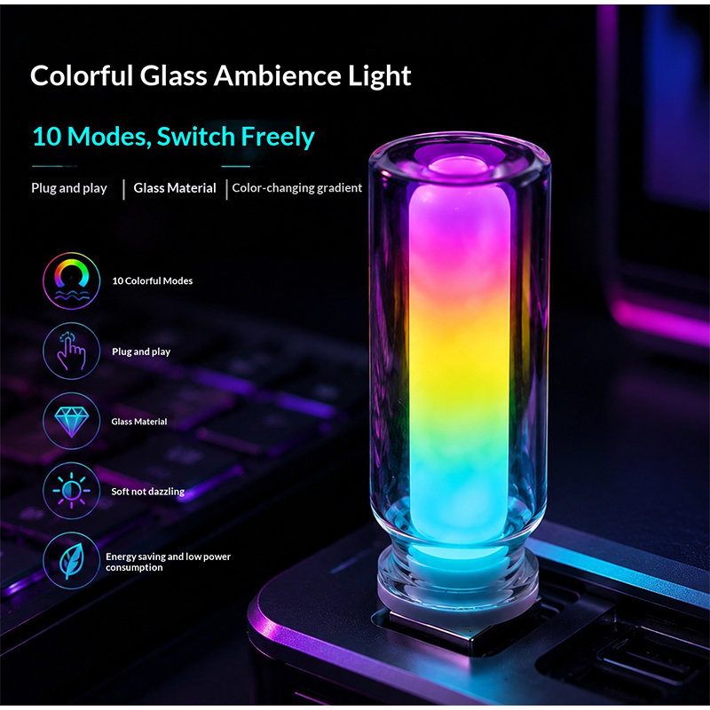 USB Glass Bottle RGB Ambient L - Lighting Mcqueen Bedroom Decor recension och pris