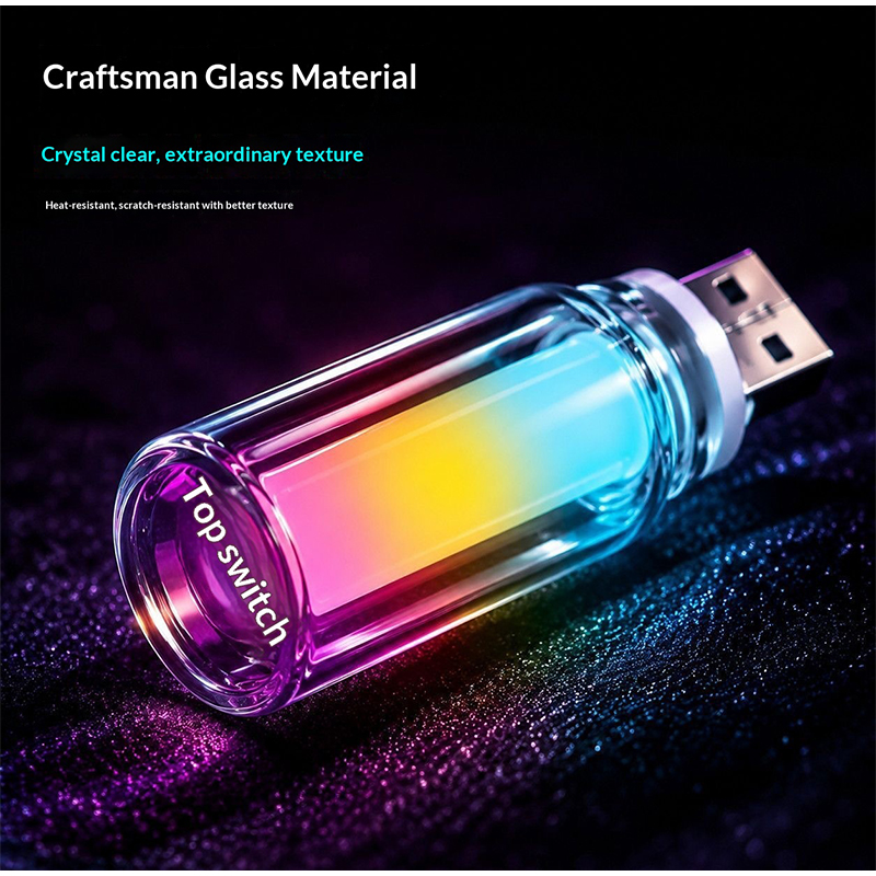 USB Glass Bottle RGB Ambient L - Lighting Mcqueen Bedroom Decor recension och pris